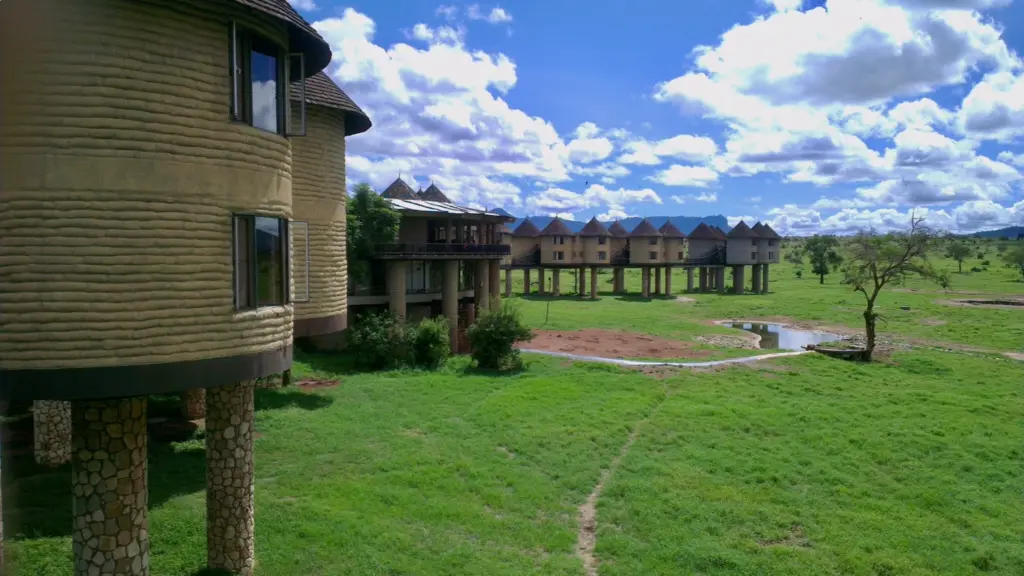 Tsavo West Salt Lick Lodge Waterhole